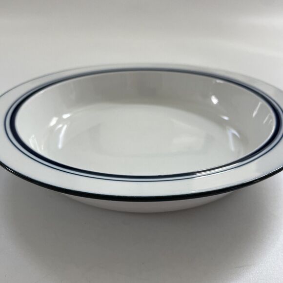 Dansk Bistro Christianshavn Bowl Blue Rimmed Made in Portugal MCM 8" CLEAN EUC - Picture 5 of 8